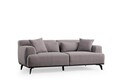 Canapea 2 locuri, Atelier del Sofa, 560ARE1547, Lemn de fag / PAL, Maro / Gri