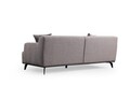 Canapea 2 locuri, Atelier del Sofa, 560ARE1547, Lemn de fag / PAL, Maro / Gri