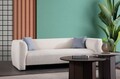 Canapea 3 locuri, Atelier del Sofa, 560ARE5232, Cadru: LEMN/PAL, Alb