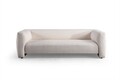 Canapea 3 locuri, Atelier del Sofa, 560ARE5232, Cadru: LEMN/PAL, Alb
