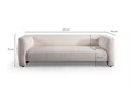Canapea 3 locuri, Atelier del Sofa, 560ARE5232, Cadru: LEMN/PAL, Alb