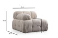 Coltar, Atelier del Sofa, 560ARE1254, Cadru: Lemn de fag/PAL, Crem
