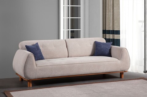 Canapea 3 locuri, Atelier del Sofa, 560ARE5270, Cadru: LEMN/PAL, Alb