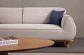 Canapea 3 locuri, Atelier del Sofa, 560ARE5270, Cadru: LEMN/PAL, Alb