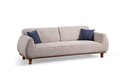 Canapea 3 locuri, Atelier del Sofa, 560ARE5270, Cadru: LEMN/PAL, Alb