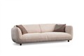 Canapea cu 4 locuri, Atelier del Sofa, 560ARE5254, Cadru: LEMN/PAL, Crem