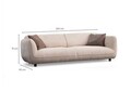 Canapea cu 4 locuri, Atelier del Sofa, 560ARE5254, Cadru: LEMN/PAL, Crem