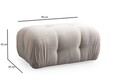 Canapea 3 locuri, Atelier del Sofa, 560ARE1551, Lemn de fag / PAL, Crem