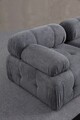 Canapea 3 locuri, Atelier del Sofa, 560ARE1555, Lemn de fag / PAL, Gri