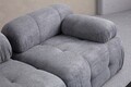 Canapea 3 locuri, Atelier del Sofa, 560ARE1555, Lemn de fag / PAL, Gri