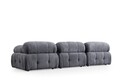 Canapea 3 locuri, Atelier del Sofa, 560ARE1555, Lemn de fag / PAL, Gri