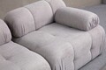 Canapea 3 locuri, Atelier del Sofa, 560ARE1557, Lemn de fag / PAL, Gri deschis