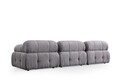 Canapea 3 locuri, Atelier del Sofa, 560ARE1557, Lemn de fag / PAL, Gri deschis