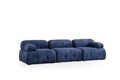 Canapea 3 locuri, Atelier del Sofa, 560ARE1559, Lemn de fag / PAL, Albastru