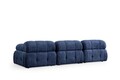 Canapea 3 locuri, Atelier del Sofa, 560ARE1559, Lemn de fag / PAL, Albastru