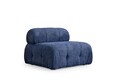 Canapea 3 locuri, Atelier del Sofa, 560ARE1559, Lemn de fag / PAL, Albastru
