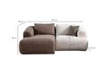 Coltar, Atelier del Sofa, 560ARE5248, Cadru: LEMN/PAL, Maro/Alb