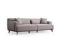 Canapea 3 locuri, Atelier del Sofa, 560ARE1546, Lemn de fag / PAL, Maro / Gri