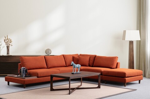 Coltar, Atelier del Sofa, 560ARE1250, Lemn de fag / PAL, Portocaliu