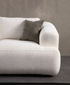 Canapea 3 locuri, Atelier del Sofa, 560ARE5247, Cadru: LEMN/PAL, Alb