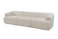 Canapea 3 locuri, Atelier del Sofa, 560ARE4104, Lemn, Alb