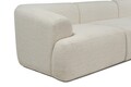 Canapea 3 locuri, Atelier del Sofa, 560ARE4104, Lemn, Alb