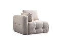 Canapea 2 locuri, Atelier del Sofa, 560ARE4108, Lemn de fag / PAL, Bej