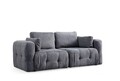 Canapea 2 locuri, Atelier del Sofa, 560ARE4115, Lemn de fag / PAL, Gri