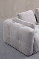 Canapea 2 locuri, Atelier del Sofa, 560ARE4122, Lemn de fag / PAL, Gri deschis