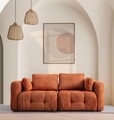 Canapea 2 locuri, Atelier del Sofa, 560ARE4136, Lemn de fag / PAL, Portocaliu