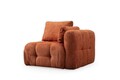 Canapea 2 locuri, Atelier del Sofa, 560ARE4136, Lemn de fag / PAL, Portocaliu