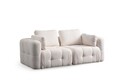 Canapea 2 locuri, Atelier del Sofa, 560ARE4143, Lemn de fag / PAL, Alb