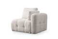 Canapea 2 locuri, Atelier del Sofa, 560ARE4143, Lemn de fag / PAL, Alb