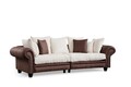 Canapea 3 locuri, Atelier del Sofa, 560ARE1548, Lemn de fag / PAL, Maro/Alb