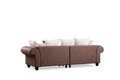 Canapea 3 locuri, Atelier del Sofa, 560ARE1548, Lemn de fag / PAL, Maro/Alb