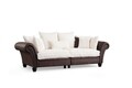 Canapea 3 locuri, Atelier del Sofa, 560ARE1561, Lemn de fag / PAL, Maro/Alb