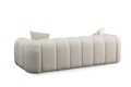 Canapea 3 locuri, Atelier del Sofa, 560ARE1544, Lemn de fag / PAL, Alb