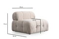 Coltar, Atelier del Sofa, 560ARE1253, Lemn de fag / PAL, Crem
