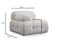 Coltar, Atelier del Sofa, 560ARE1251, Lemn de fag / PAL, Alb