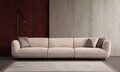 Canapea 3 locuri, Atelier del Sofa, 560ARE5255, Cadru: LEMN/PAL, Crem