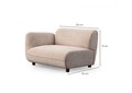 Canapea 3 locuri, Atelier del Sofa, 560ARE5255, Cadru: LEMN/PAL, Crem