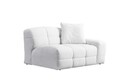 Canapea 3 locuri, Atelier del Sofa, 560ARE5207, Lemn de fag / PAL, Alb
