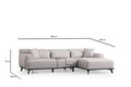 Coltar, Atelier del Sofa, 560ARE1244, Cadru: Lemn de fag/PAL, Alb
