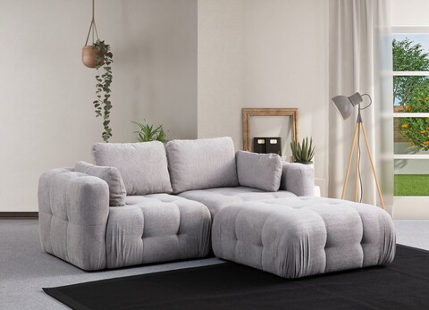Coltar, Atelier del Sofa, 560ARE4123, Lemn de fag / PAL, Gri deschis
