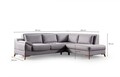 Coltar, Atelier del Sofa, 560ARE5242, Cadru: LEMN/PAL, Gri