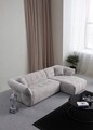 Coltar, Atelier del Sofa, 560ARE1240, Cadru: Lemn de fag/PAL, Gri deschis