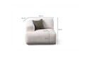 Coltar, Atelier del Sofa, 560ARE5251, Cadru: LEMN/PAL, Alb