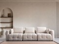 Canapea 3 locuri, Atelier del Sofa, 560ARE4106, Lemn de fag / PAL, Bej