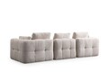 Canapea 3 locuri, Atelier del Sofa, 560ARE4106, Lemn de fag / PAL, Bej