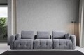 Canapea 3 locuri, Atelier del Sofa, 560ARE4113, Lemn de fag / PAL, Gri